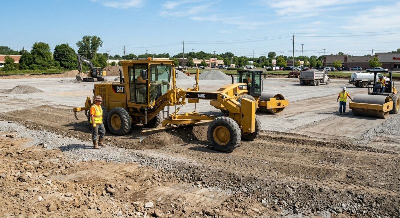 Parking Lot Excavation in Lawrenceville, GA