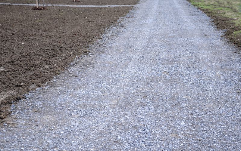 Proper driveway grading ensures water runoff